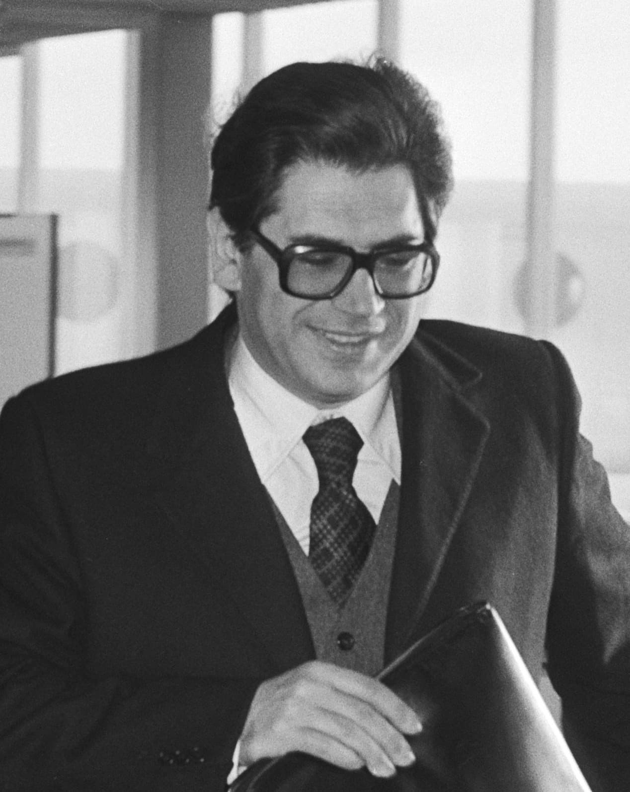 António Arnaut during a Portuguese parliamentary visit in 1979